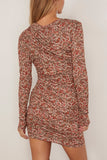 Etoile Isabel Marant Denise Dress in Rust