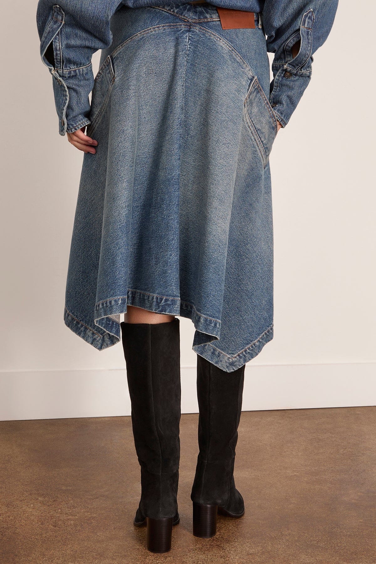 Brandon Maxwell The Frankie Skirt in Dakota Wash