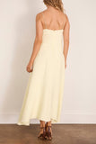 Brandon Maxwell The Darby Dress in Lemon Ice