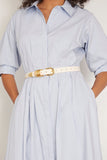 Dehanche Belts Hollyhock Belt in Ivory/Gold Dehanche Hollyhock Belt in Ivory/Gold