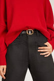 Dehanche Mija Belt in Black Lacquer/Gold