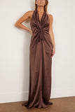 Delphine Ava Gown in Chocolate