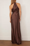 Delphine Ava Gown in Chocolate