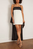 Delphine Cleo Dress in Noir/Ivory