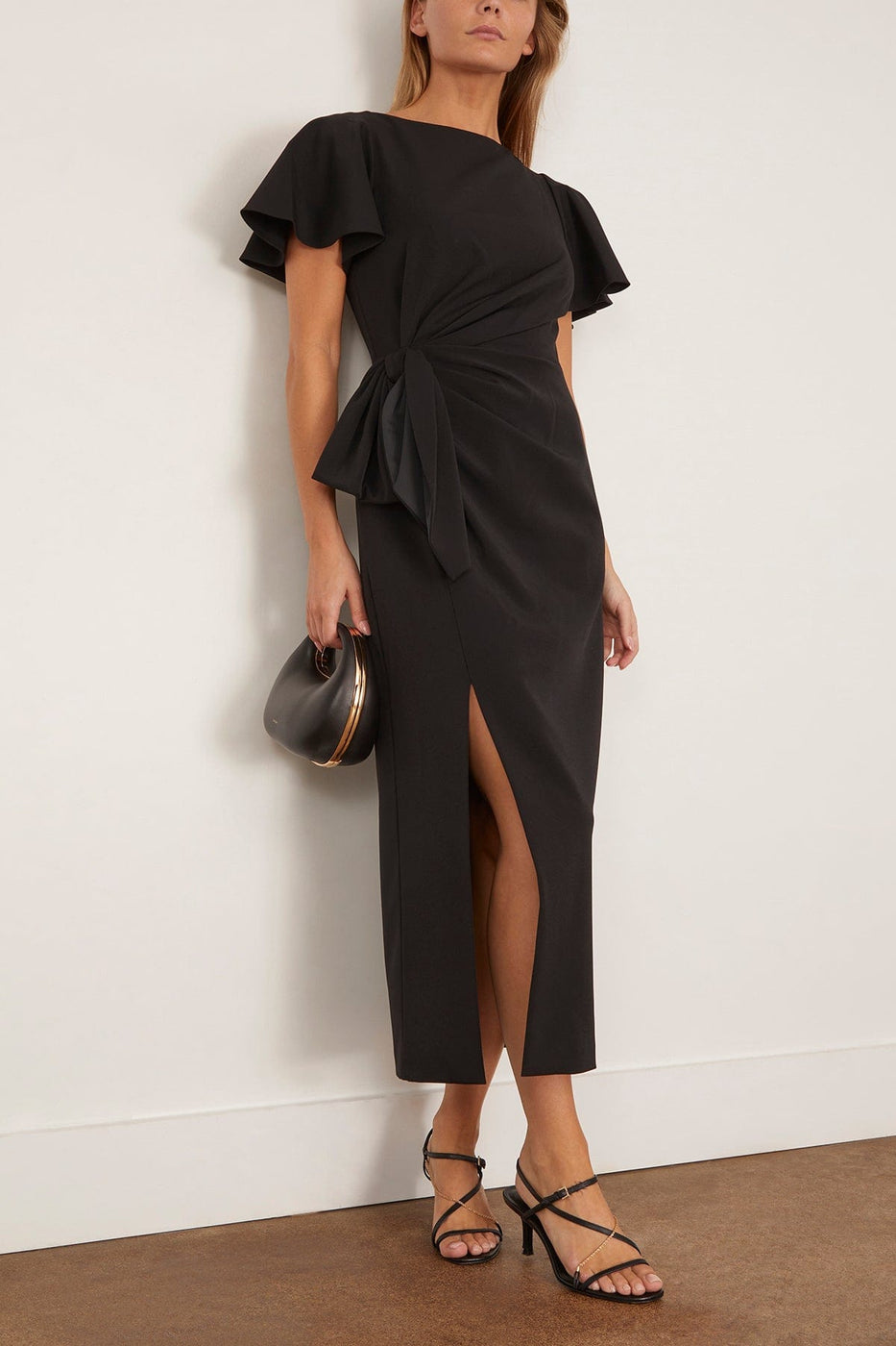 Delphine Emeline Dress in Noir