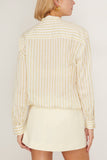 Dorothee Schumacher Tops Cool Stripe Blouse in Yellow Shadows Cool Stripe Blouse in Yellow Shadows