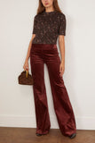 Dorothee Schumacher Delicate Statement Pullover in Winter Blossom Dark Brown