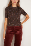 Dorothee Schumacher Delicate Statement Pullover in Winter Blossom Dark Brown