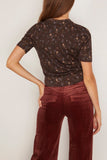 Dorothee Schumacher Delicate Statement Pullover in Winter Blossom Dark Brown