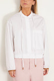 Poplin Power Blouse in Pure White