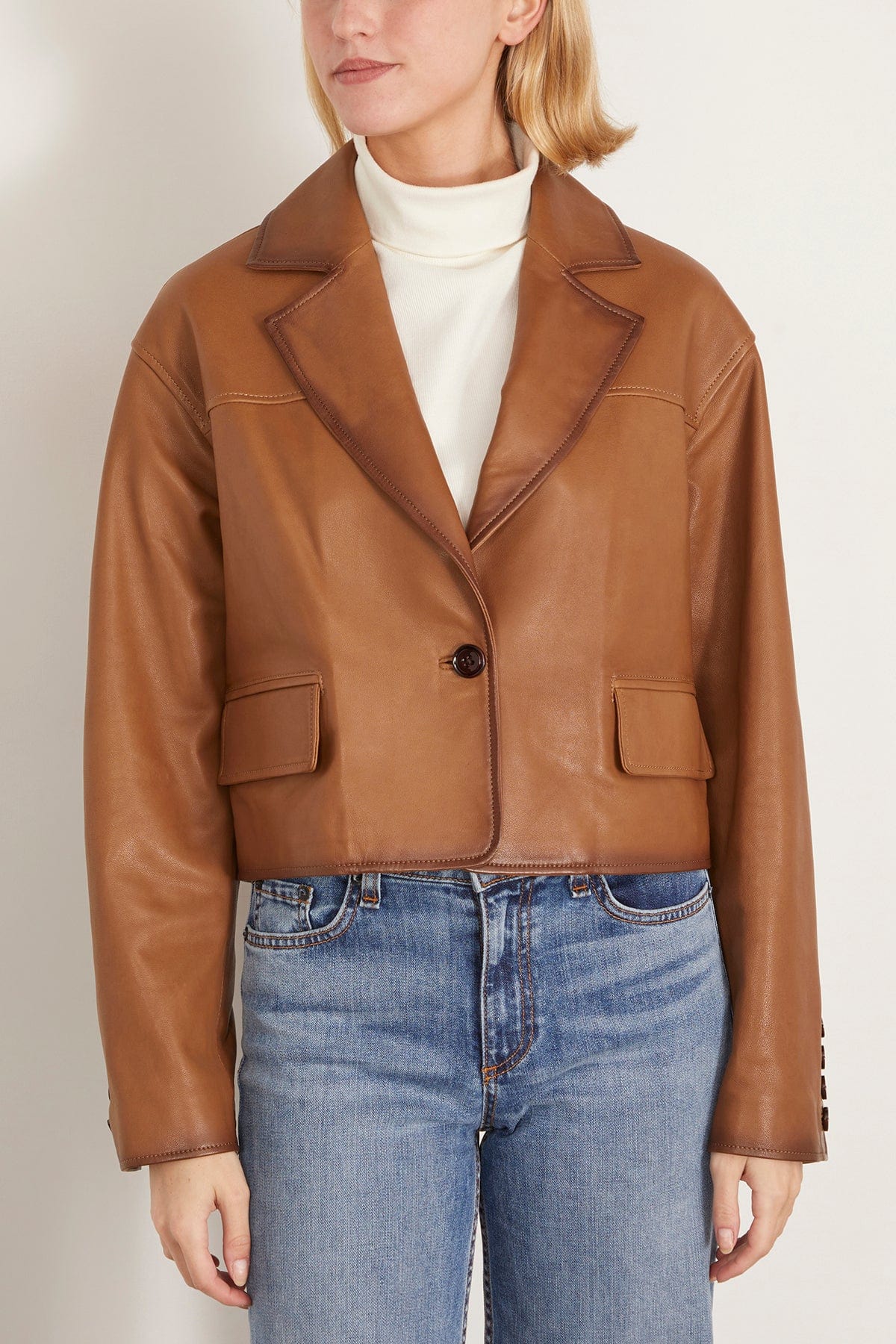 Dorothee Schumacher Jackets Sleek Statement II Jacket in Tobacco Sleek Statement II Jacket in Tobacco