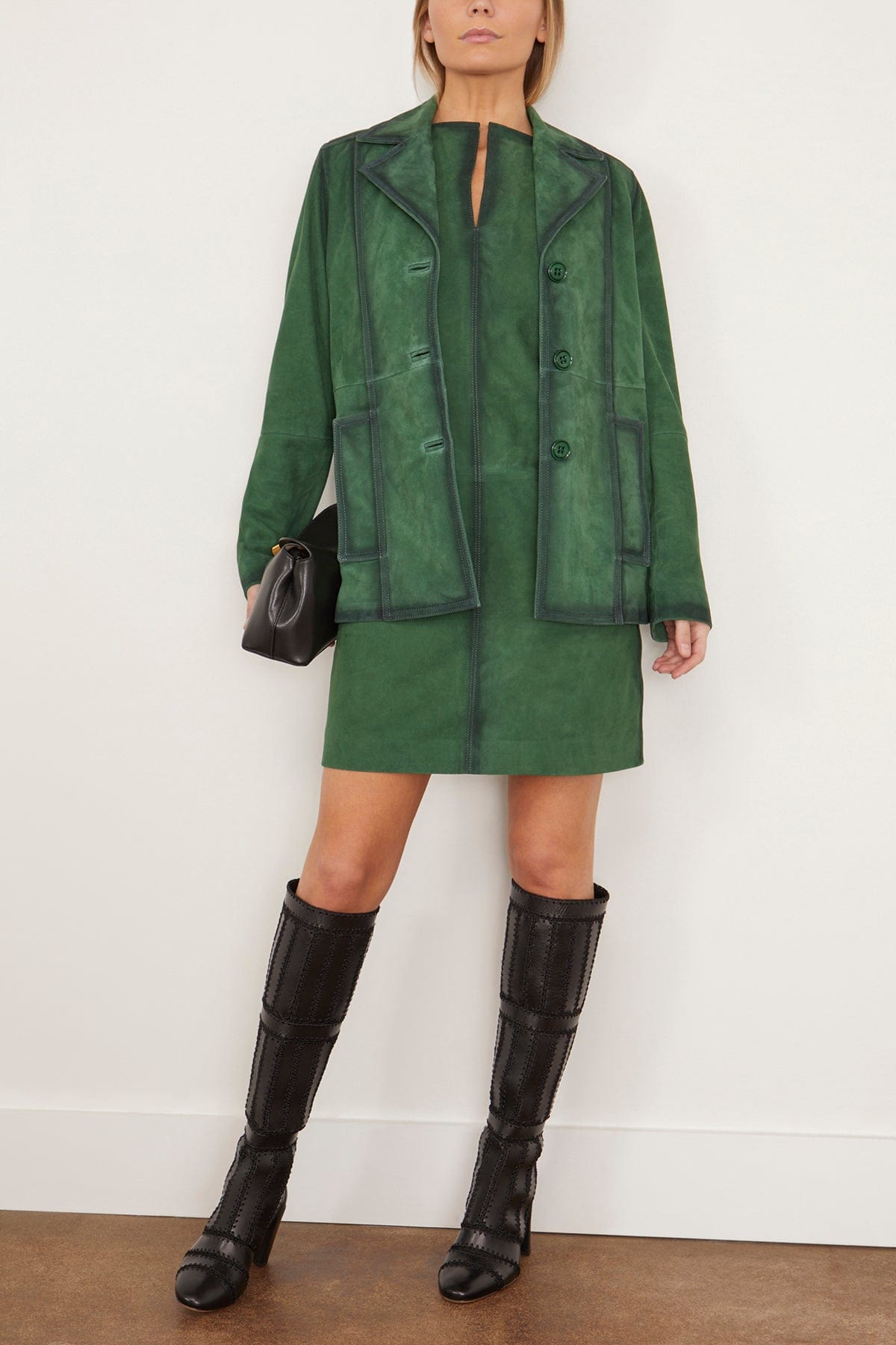 Dorothee Schumacher Casual Dresses Soft Touch Dress in Smaragd Green Dorothee Schumacher Soft Touch Dress in Smaragd Green