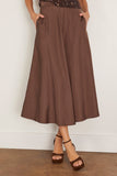 Dorothee Schumacher Sporty Elegance Skirt in Dark Chocolate