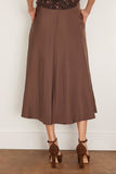 Dorothee Schumacher Sporty Elegance Skirt in Dark Chocolate