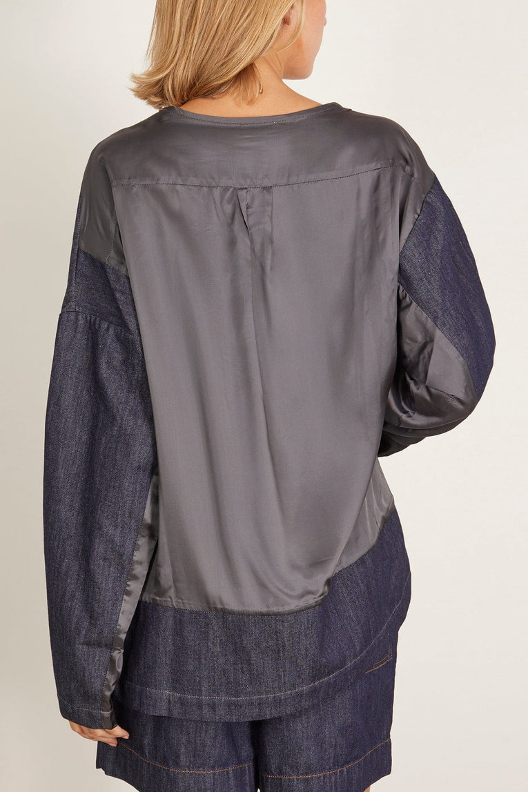 Dries Van Noten Caias Denim Shirt in Indigo