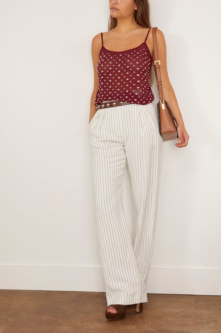 Dries Van Noten Calipso Top in Bordeaux