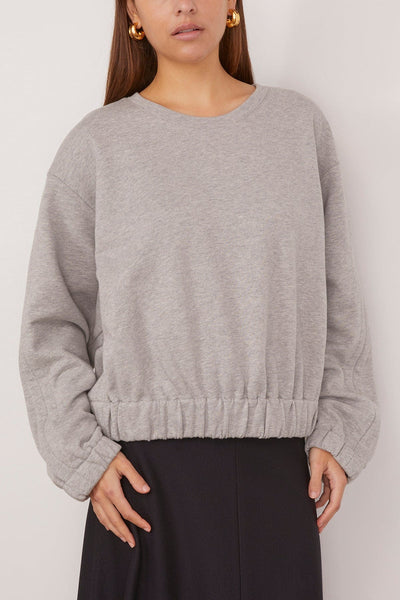 Dries Van Noten Sweatshirts Halvin Sweater in Grey Melange Dries Van Noten Halvin Sweater in Grey Melange