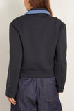 Dries Van Noten Hulan Sweater Jacket in Navy