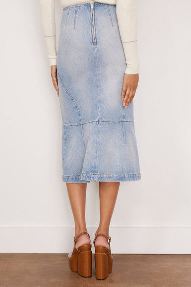 Dries Van Noten Skirts Sibyl Denim Skirt in Light Blue Dries Van Noten Sibyl Denim Skirt in Light Blue