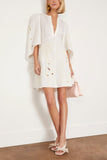 Dorothee Schumacher Casual Dresses Embroidered Beauty Dress in Camellia White Dorothee Schumacher Embroidered Beauty Dress in Camellia White