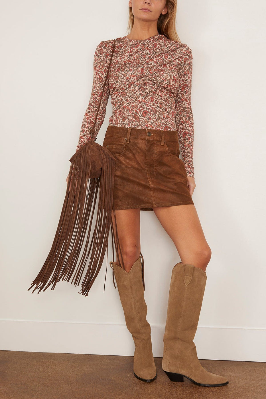 Etoile Isabel Marant Dressi Blouse in Rust