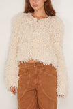 Isabel Marant Fedra Furry Jacket in Ecru