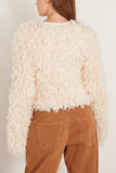 Isabel Marant Fedra Furry Jacket in Ecru