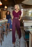 Dorothee Schumacher Pants Emotional Essence Pants in Dark Burgundy Dorothee Schumacher Emotional Essence Pants in Dark Burgundy