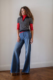 Tanya Taylor Pants Nicole Pant in Classic Indigo Blue Tanya Taylor Nicole Pant in Classic Indigo Blue