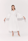 Rosie Assoulin Fiesta Shirt Dress in White