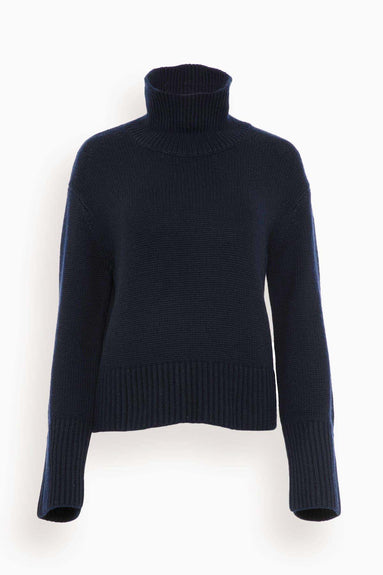 Lisa Yang Sweaters Fleur Sweater in Navy Lisa Yang Fleur Sweater in Navy