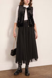Forte Forte Eco Fur Vest in Noir