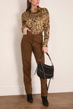 Forte Forte Moiree Print Satin Oversized in Honey