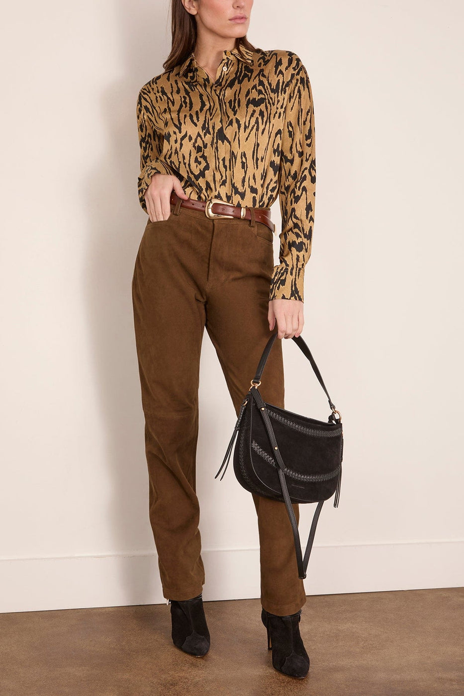 Forte Forte Moiree Print Satin Oversized in Honey