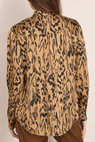 Forte Forte Moiree Print Satin Oversized in Honey