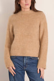 Forte Forte Stretch Baby Suri Alpaca Oversized Sweater in Honey