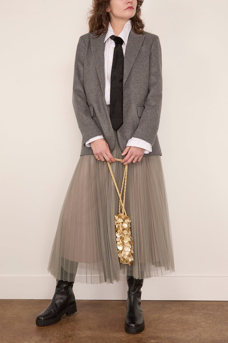 Forte Forte Wool Cloth Masculine Jacket in Grigio Melange