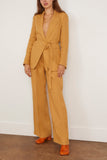 Forte Forte Chic Linen Canvas Belted Jacket in Grano