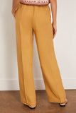 Forte Forte Chic Linen Canvas Darted Pants in Grano