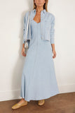 Forte Forte Tops Cotton Denim Cavalry Cropped Shirt in Bleach Cotton Denim Cavalry Cropped Shirt in Bleach