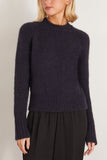 Forte Forte Sweaters Stretch Brushed Wool Mohair Sweater in Notte Forte Forte Stretch Brushed Wool Mohair Sweater in Notte