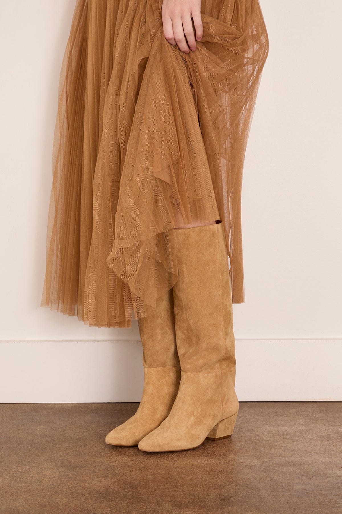 Forte Forte Suede High Boots in Ambra
