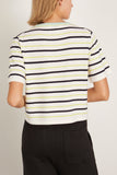 Forte Forte Tops Superfine Merinos T-Shirt in Abisso Superfine Merinos T-Shirt in Abisso