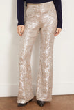 Forte Forte Pants La Danza Del Mare Sequined Flare Pant in Silver Forte Forte La Danza Del Mare Sequined Flare Pant in Silver