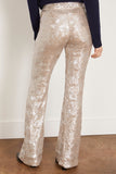 Forte Forte Pants La Danza Del Mare Sequined Flare Pant in Silver Forte Forte La Danza Del Mare Sequined Flare Pant in Silver