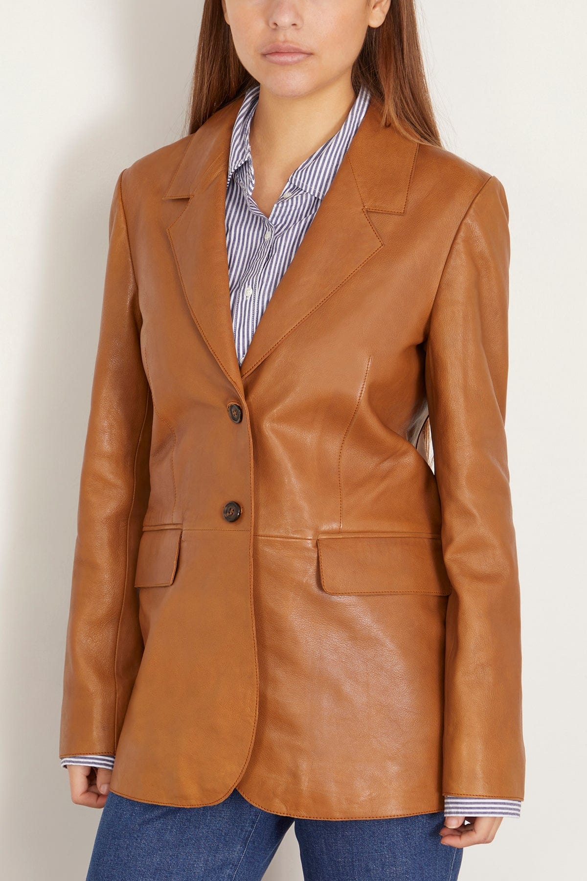 Forte Forte Jackets Leather Jacket in Tan Forte Forte Leather Jacket in Tan