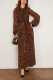 Giambattista Valli Paisley Dress in Brown
