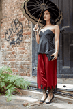 Kiki De Montparnasse Giselle Pajama Pant in Brick Dust