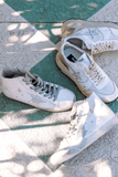 Golden Goose High Top Sneakers Francy Sneaker in White/Silver/Milk Golden Goose Shoes Francy Sneaker in White/Silver/Milk