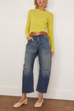 Guest In Residence Sweaters Cable Shrunken Crew in Lemon Guest in Residence Cable Shrunken Crew in Lemon